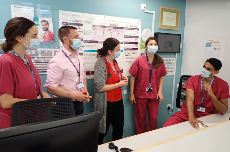 The intensive care and palliative care specialist teams at The Royal Marsden discussing ICU Triggers