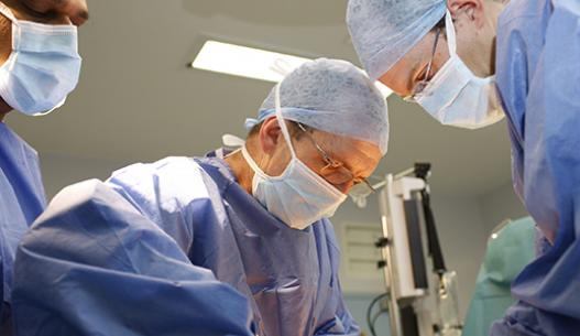 David Nicol in surgery