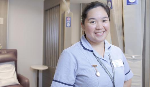Syl-Ann Carrascal, Staff Nurse located in the Medical Day Unit (MDU) at Cavendish Square