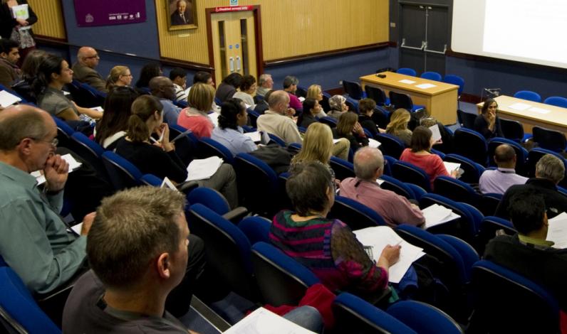 students in Auditorium