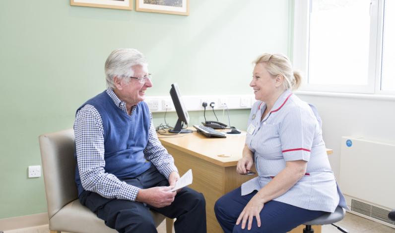 nurse with a patient