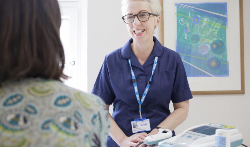 nurse with a patient