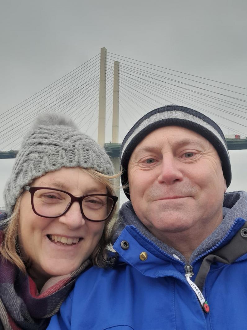 Patient and husband smiling